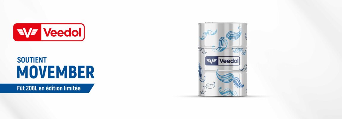 Veedol soutient Movember avec un fût 208L en édition limitée